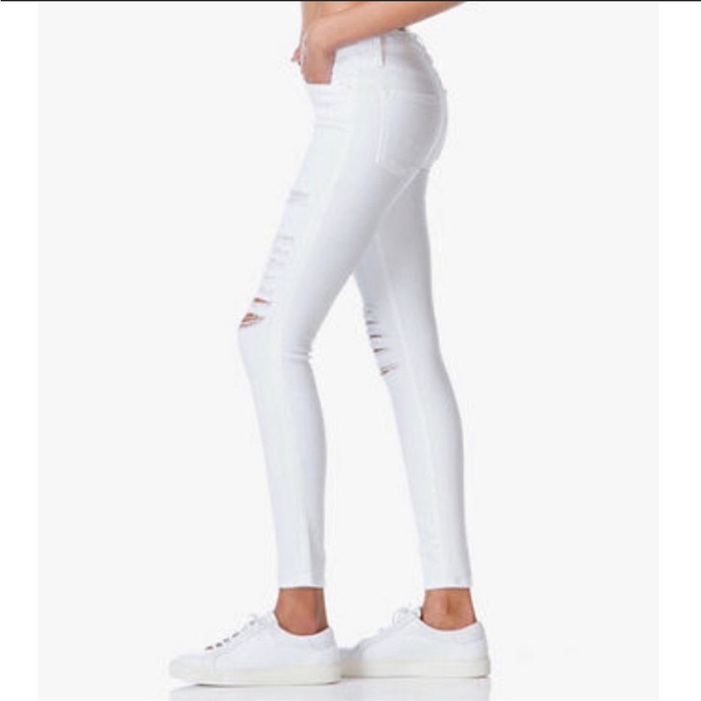 NWT Frame Le High, White Denim, 32